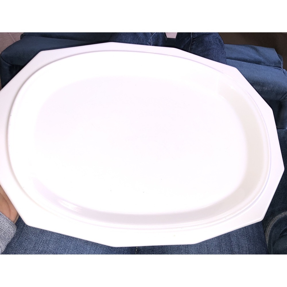 Pfaltzgraff Heritage Large Serving Platter Oval Embossed Backstamp Farmhouse